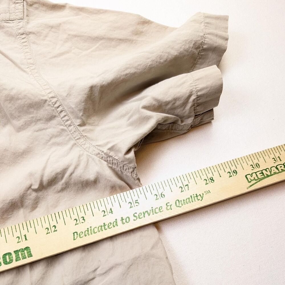 Vintage Filson Tan Safari Shirt Shortsleeve Button Up Size XL Flawed - Picture 6 of 7
